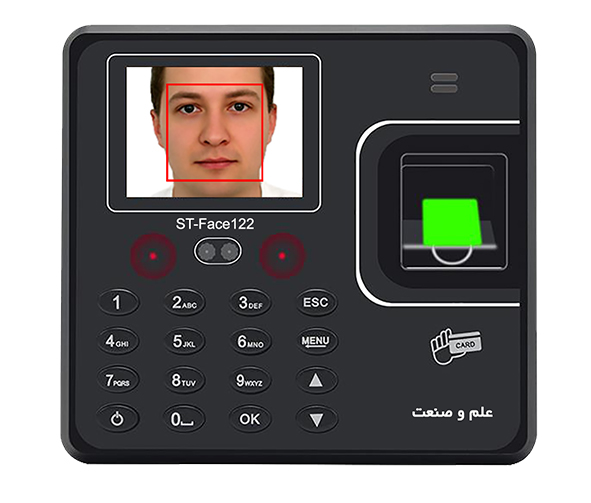 دستگاه حضور و غیاب مدل ST-Face122 (چهره – اثرانگشت -کارت)
